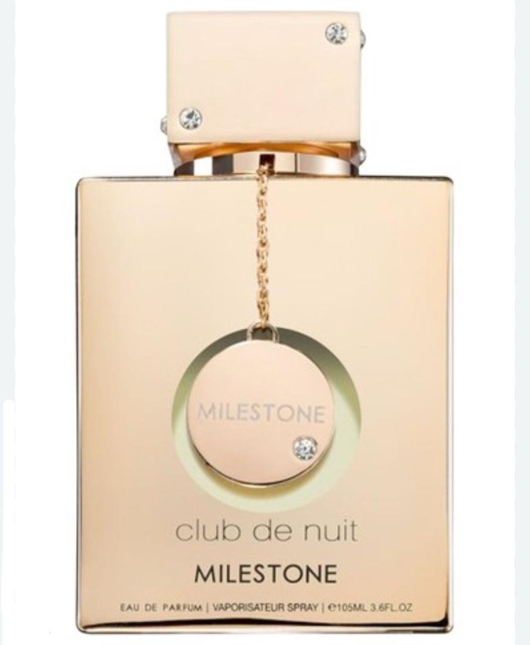 Frasco e caixa do perfume Club de Nuit Milestone