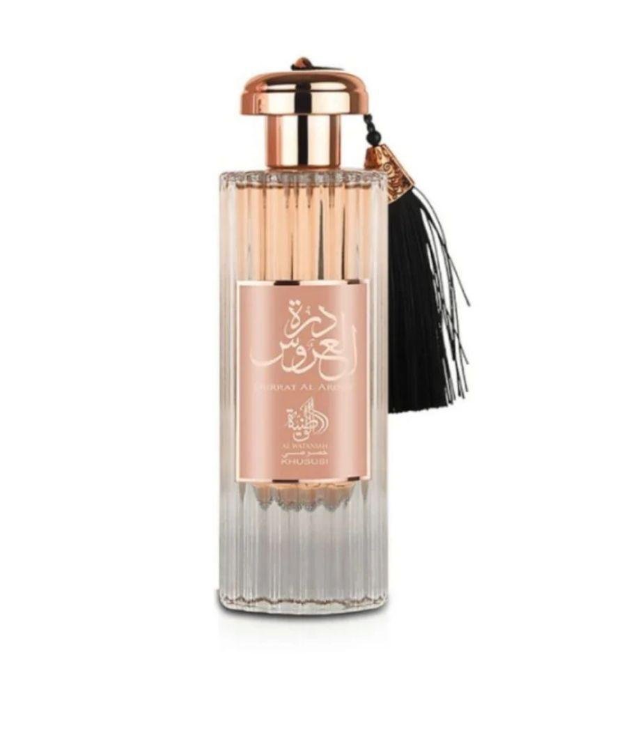 Frasco e caixa do perfume Durrat Al Aroos