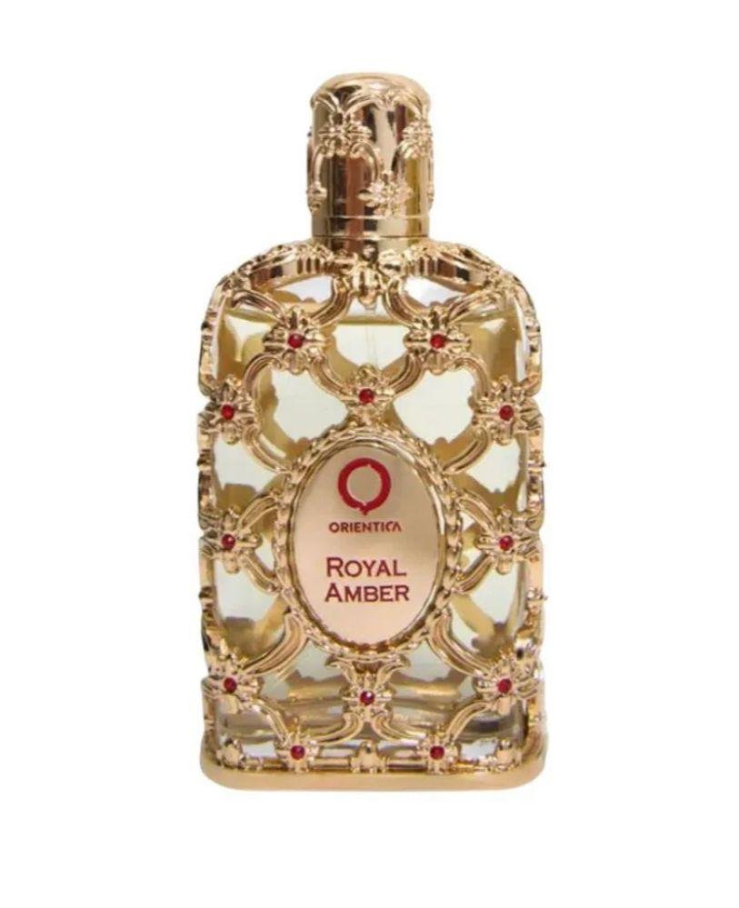 Frasco e caixa do perfume Royal Amber